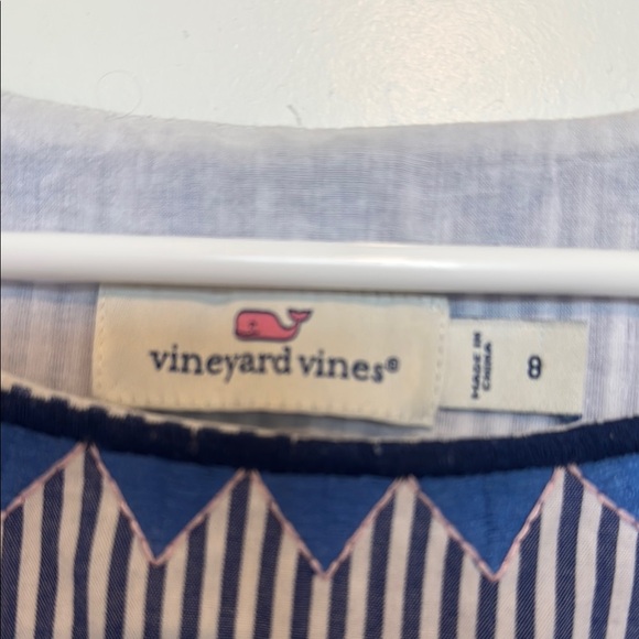 Vineyard Vines Blue and White Striped Sleeveless Dress - Picture 3 of 3